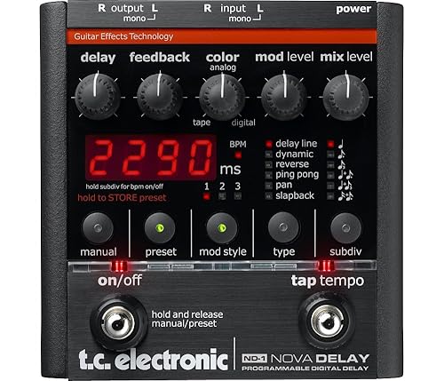 TC Electronic Nova Delay Guitar Delay Effects Pedal