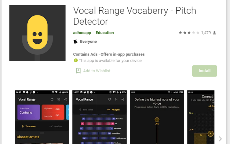 Vocal Range Vocaberry